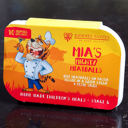 Mia's Mighty Meatballs & Basil Pasta (180g)