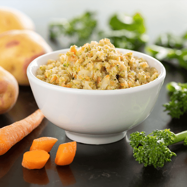 Hake, Carrot, Broccoli & Potato Pie (12x20g cubes)